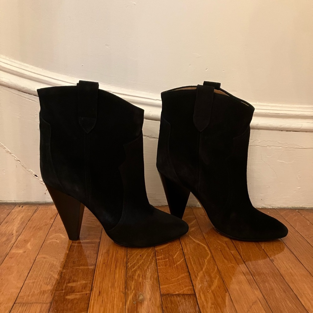 Isabel Marant Etoile Western Black Suede boots